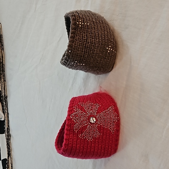 🛍 2 Headband Earwarmer w  Button Closure [Taupe] & [Pink] - Picture 10 of 10